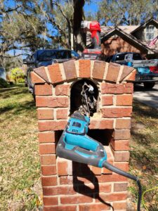 Removal of Rusted Mailbox